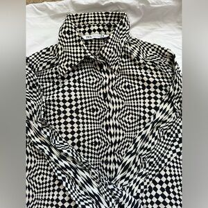 Brand new never worn Zara checkered button up shirt XL